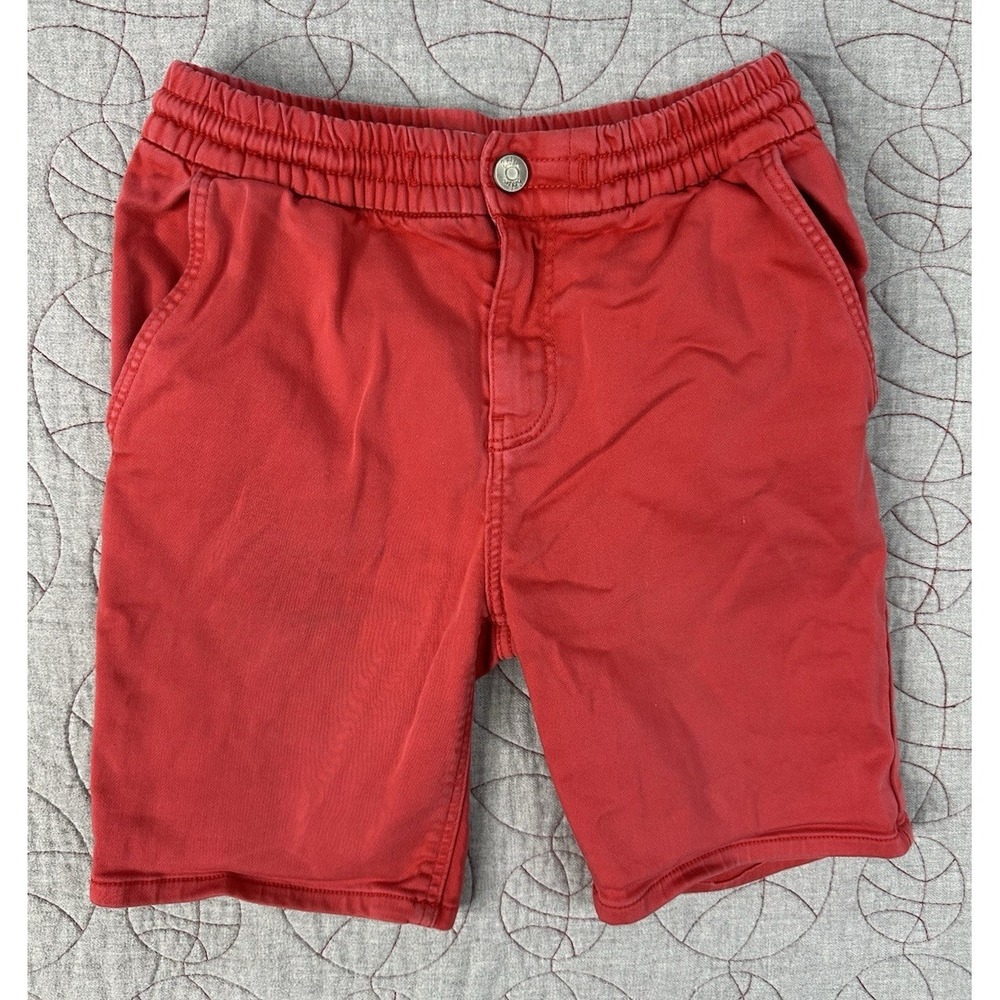 Boden Boys Patch Pocket Red Cotton Elastic Waist Shorts / Size‎ 10Y